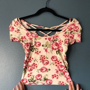 Floral crop top